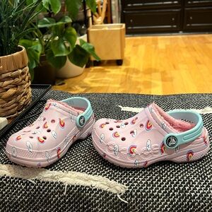 COPY - Rainbow CROCS, size 9 Toddler